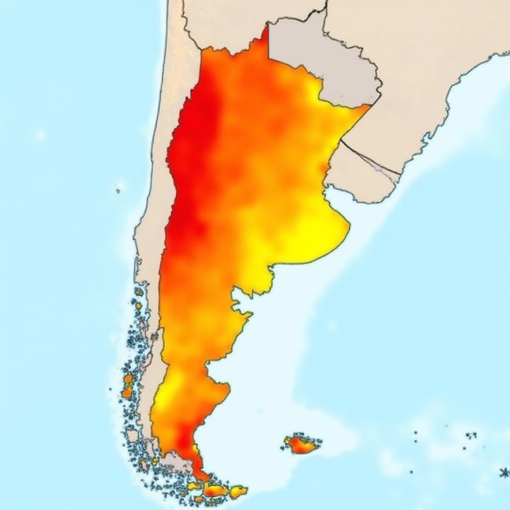 Mapa de calor de estaciones YPF por provincia