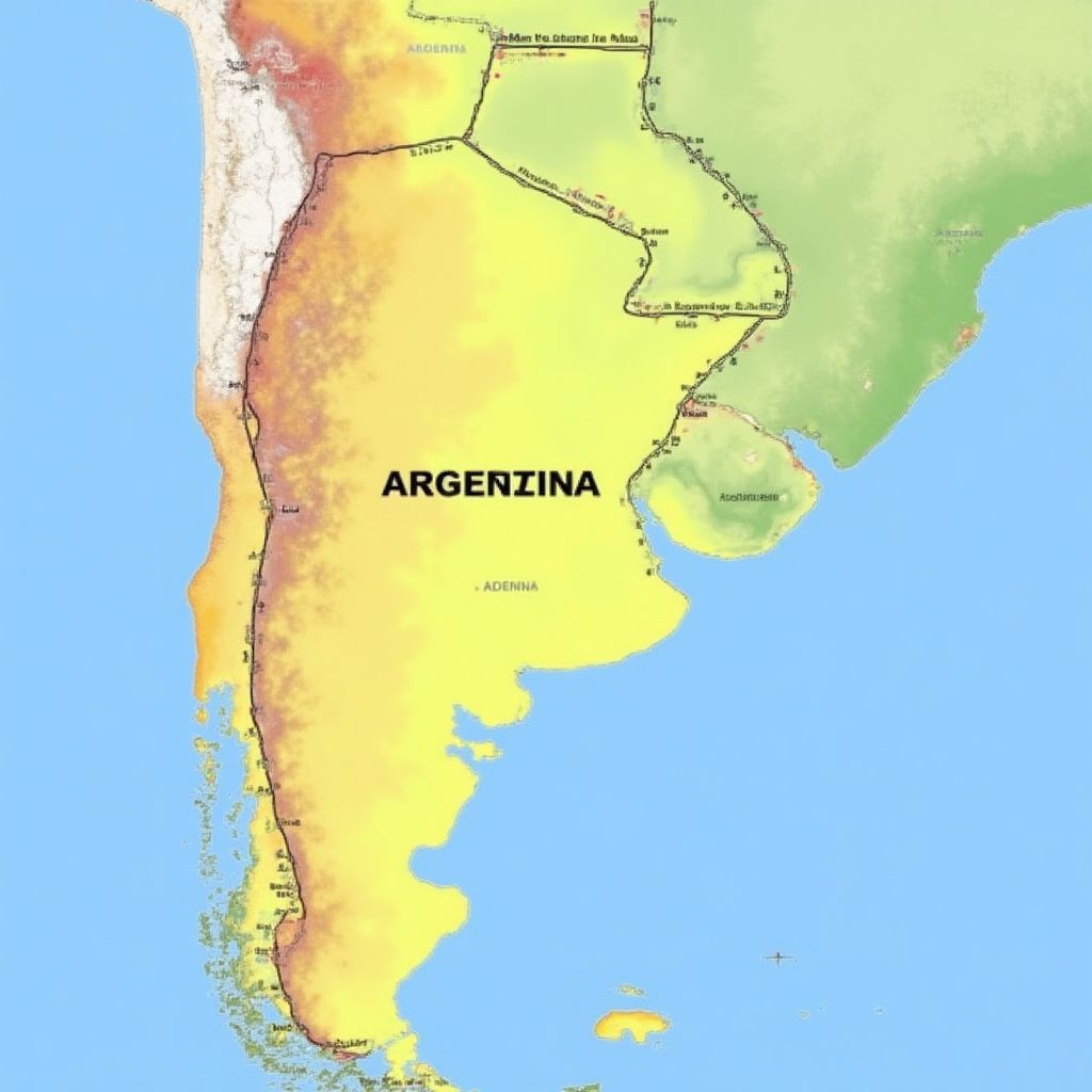 Mapa meteorológico de Argentina